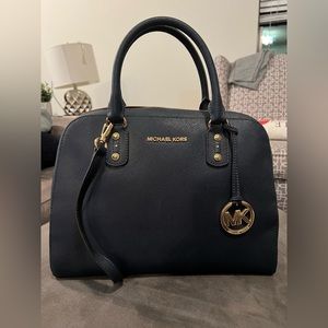 Navy Blue Michael Kors Handbag